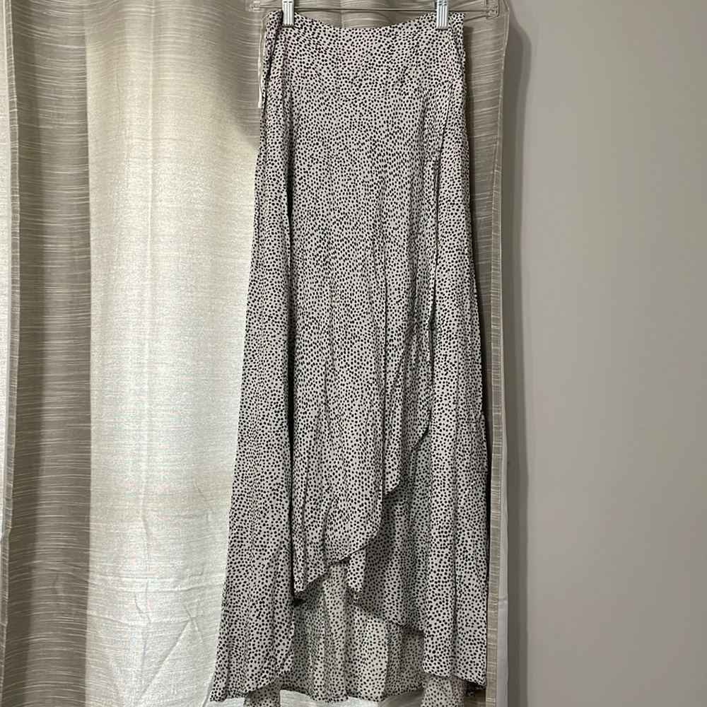 Japna Black and White Maxi Skirt